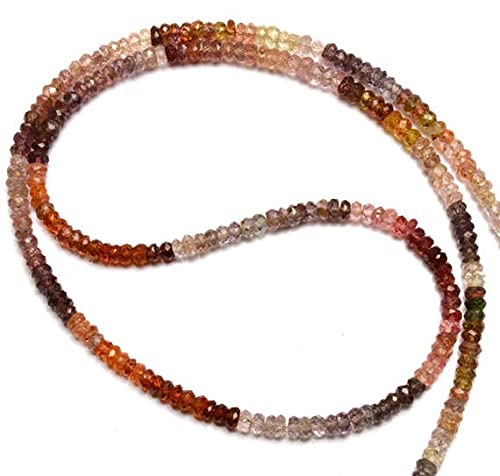 Multi Spinel Micro Faceted Rondelle Beads pierres fines 3.5mm pour enfilage de bijoux