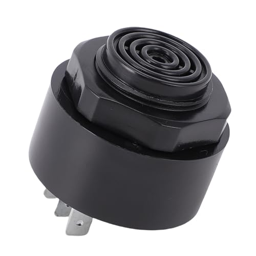 HUSHUI Avvisatore Acustico per Carrello Elevatore, Cicalino Elettrico Universale con Alloggiamento e Terminali in Acciaio Inossidabile, per Camion, Escavatori, Macchine Edili e