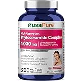 NusaPure Phytoceramide Complex Capsules, 1030 mg, 200 Veg Capsules (Soy Free, Non-GMO)