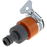 PrimeMatik - Adaptador para Grifo sin Rosca con Abrazadera y Enchufe rápido