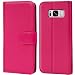 Produktbild Conie Handyhülle für Samsung Galaxy S8 Hülle, Premium PU Leder Flip Case Booklet Cover Weiches Innenfutter für Galaxy S8 Tasche, Pink