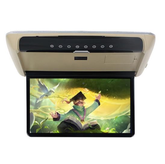 15,6 pulgadas de monitor de techo del coche reproductor de DVD con 1366 x 768p, AV, USB, SD, Región Libre DVD, transmisor de Radio FM, altavoz integrado, juego de 32 bits apoyo
