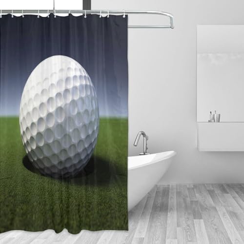 Rideau de douche imperméable anti-éclaboussures lavable 183 cm - 4