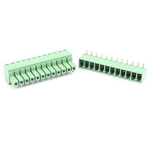 Conector de bloque de terminales para PCB de 12 pin con paso de 3,81 mm 3