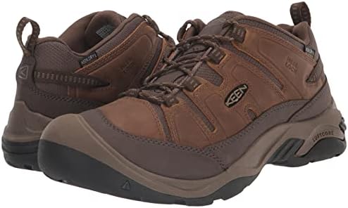 KEEN Men’s Circadia Low Height Comfortable Waterproof Hiking Shoes, Shitake/Brindle, 12 Wide US | Image 6