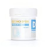  OZONO DOR. Pomada Desinfectante Natural de Ozono IP-1200 (100ml). Para heridas abiertas, úlceras, dermatitis, psoriasis, quemaduras, herpes, verrugas y hongos (fungicida). Eficaz en hemorroides