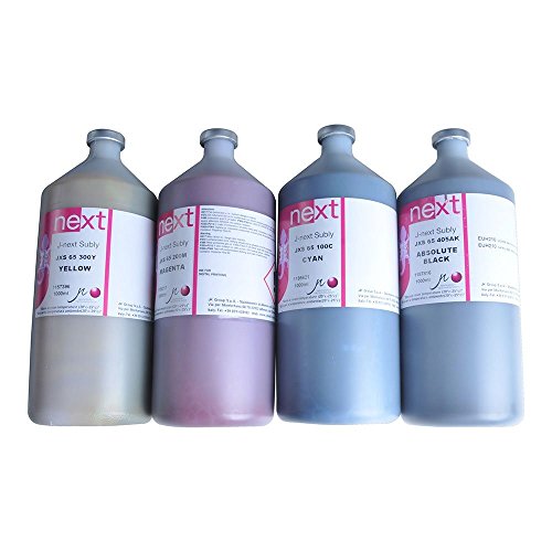 H-E 1 Liter J-Next Subly Jxs-65 Dye Sublimation Ink For Mimaki/Mutoh/Roland/Epson Printers - 1 Liter/Bottle/Color (K) #TOP4