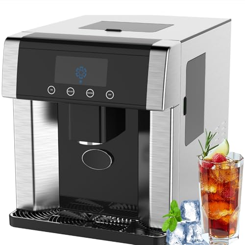 Fabricadora de hielo y dispensador de agua 2-en-1 15KG/24H miniatura 1