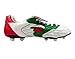 ARZA Soccer Cleats Tricolor Adult Red/White/Green Leather Firm Ground (10.5, Style-2)