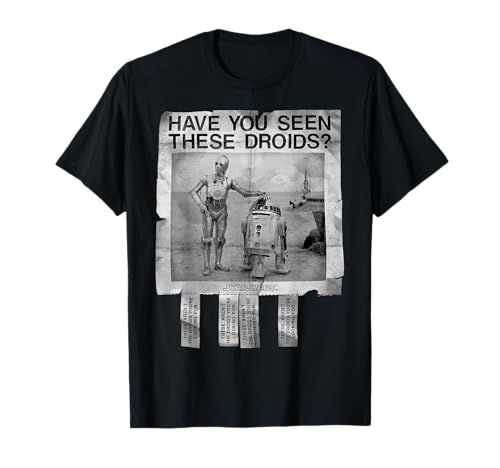T-shirt Star Wars Have Seen These Droids vêtement geek imprimé poster science-fiction pour fan