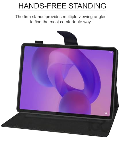 Image of TGK Flip Cover Case for Lenovo Idea Tab 11 inch 2025 TB-336ZU TB-336FU Executive Leather Built-in Pencil Holder (Black)