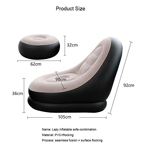 Sofá inflable regalo de estudio sillón azul cómodo para estudiantes 3