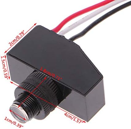 YoungerY Automatic Light Control Sensor DC12V 24V 36V 48V Dusk To Dawn Photocell Switch