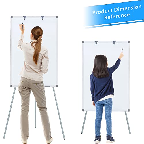 Makello Flip Chart Easel Magnetic White Board With Stand For Office School Home Restaurant, Extended Display Arms, Adjustable Height, 36X24 Inches #TOP3