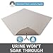 Drymate Cat Litter Box Mat, Litter Trapping Mat, Waterproof, Urine-Proof, Absorbent, Machine Washable, Soft on Paws, Contains Mess, Protects Floors, Kitten Supplies, Beige, 29x36 XL