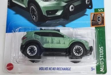 Hot Wheels Volvo XC40 Recharge (Green) 2023 Mud Studs, HKG55