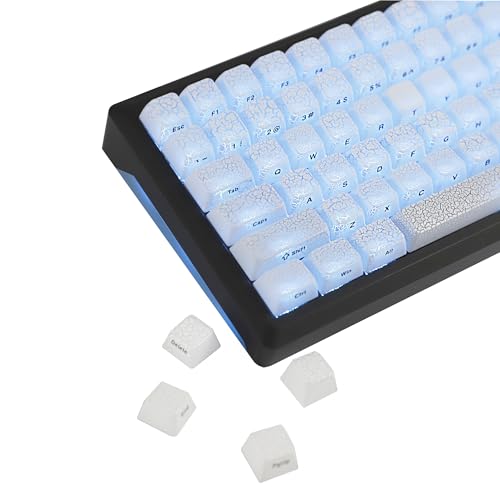 YMDK Ice Crack Shine Through Keycap 123 �T�C�h�v�����g PC MDA �v���t�@�C�� �N�[�� �N���G�C�e�B�u �J�X�^�� �L�[�L���b�v 60 75 100% MX ���J�j�J���L�[�{�[�h�p