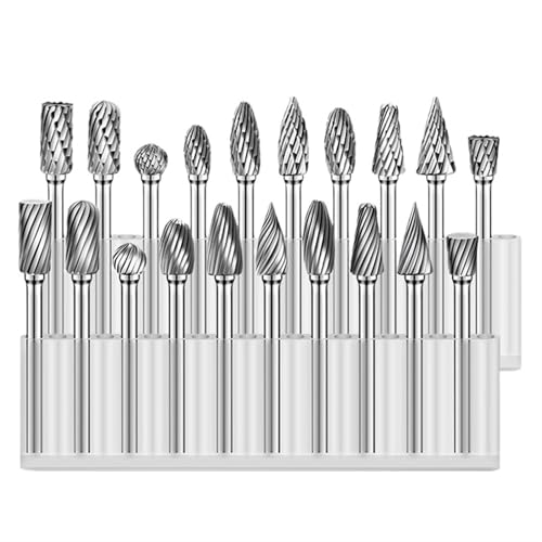 Set de fresas rotativas de carburo con vástago 1/8 y cabeza 1/4 miniatura 3