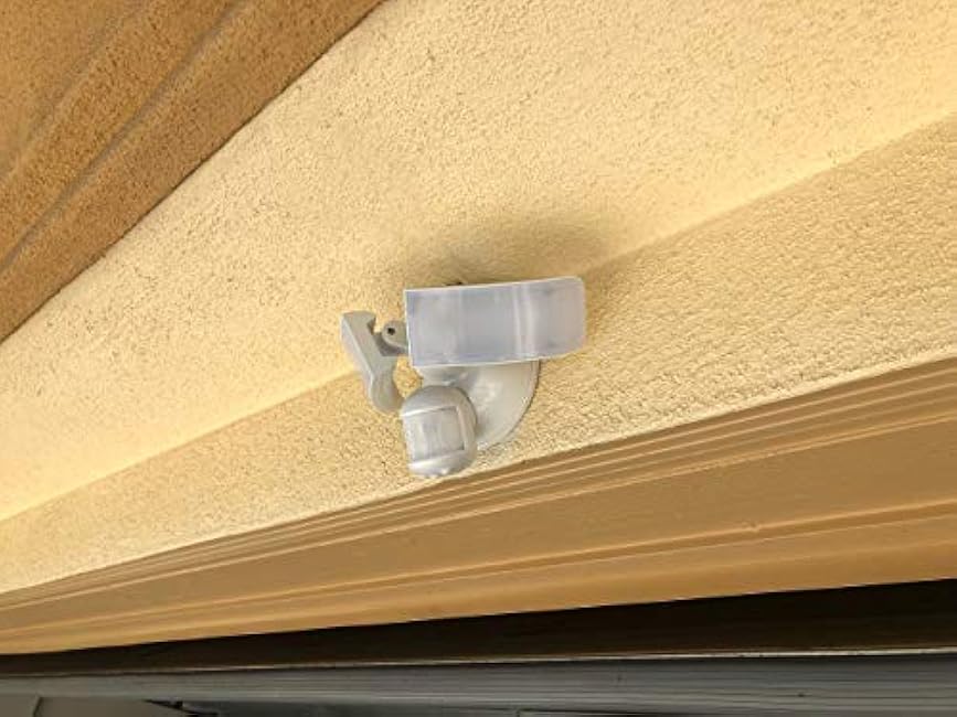 Home Zone ES00618G Mark 3 LED Outdoor Flood Security Light with Motion Sensor, 2500 Lumens, 35 Watts, White