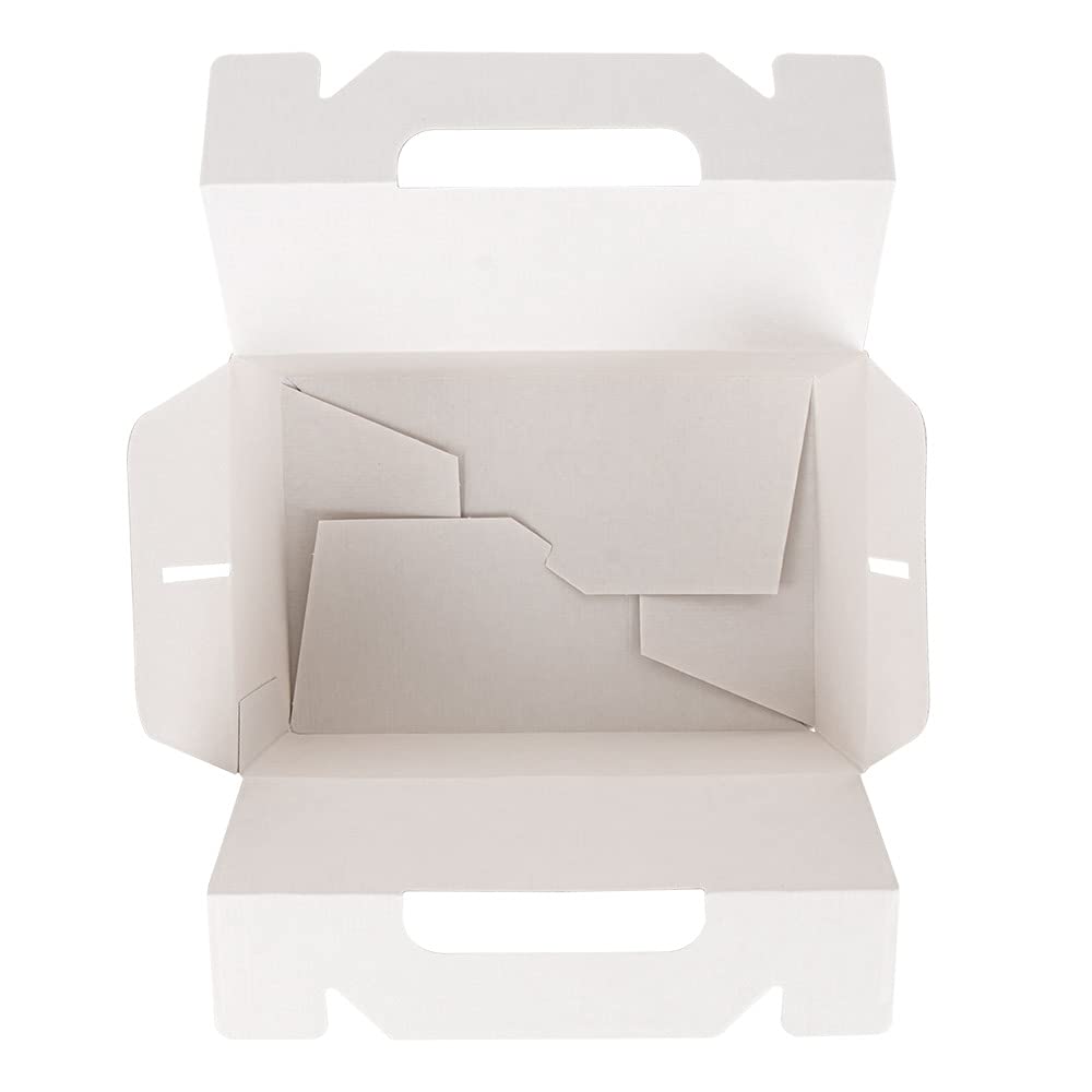 García de Pou 100 unidades - Maletas De Comida Para Llevar 'Thepack' 220 G M2 18X12X9 Cm Natural Cartón Ondulado Nano-Micro