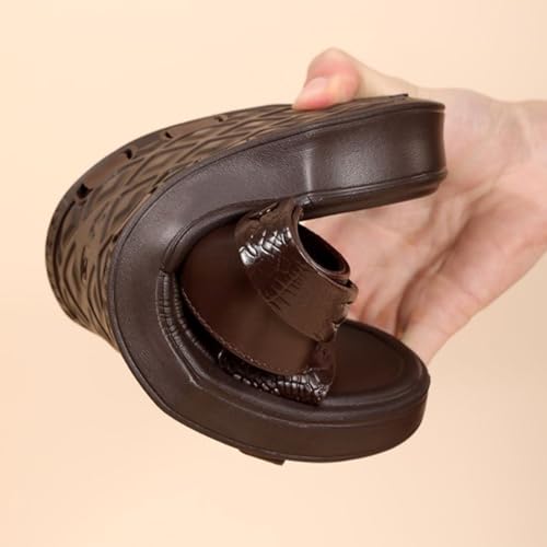 Men Sandals Slippers, Men's Sports Summer Beach Slippers Sliding Outdoor Remote Slippers Sandals UK Clearance (Brown 8 UK)2