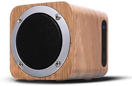 OHHAI Portable Stereo Bluetooth Speakers,FM Mini wooden Wireless Bluetooth Speaker for Home