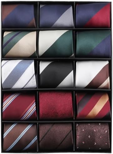 Kaxilu Corbatas Con Cremallera Para Hombre, 15 Piezas