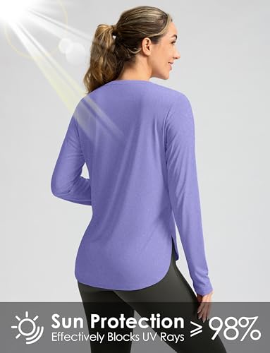 Image of Women's Sun Shirts UPF 50+ Long Sleeve UV Protection Shirt Lightweight Quick Dry Workout Hiking Tops for Women