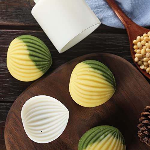 Chestnut Shape Moon Cake Moulds Biscuit Stamp Mould, Cookie Stamp Mold Cartoon Animals Pattern Sugarcraft Pastry Biscuit Fondant Children Silicone Cake Diy Baking Mold Pastry Tool (Chestnut) #TOP5
