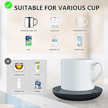 GARMEE Electric Coffee Warmer, Smart Coffee Warmers for Office Desk, Mug  Warmer with 2 Temperature Settings, Cup Warmer Tea Warmer, Electric  Beverage ...