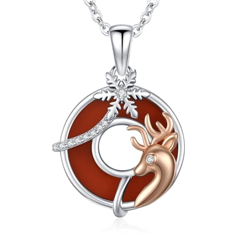 Collier renne en argent massif, sublimez votre style au quotidien et en soirée