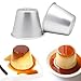 Homgaty 10 Pack Individual Pudding Ramekins Mini Aluminum Pudding Cups Nonstick Egg Tart Model For Dessert DIY Bakeware Cooking