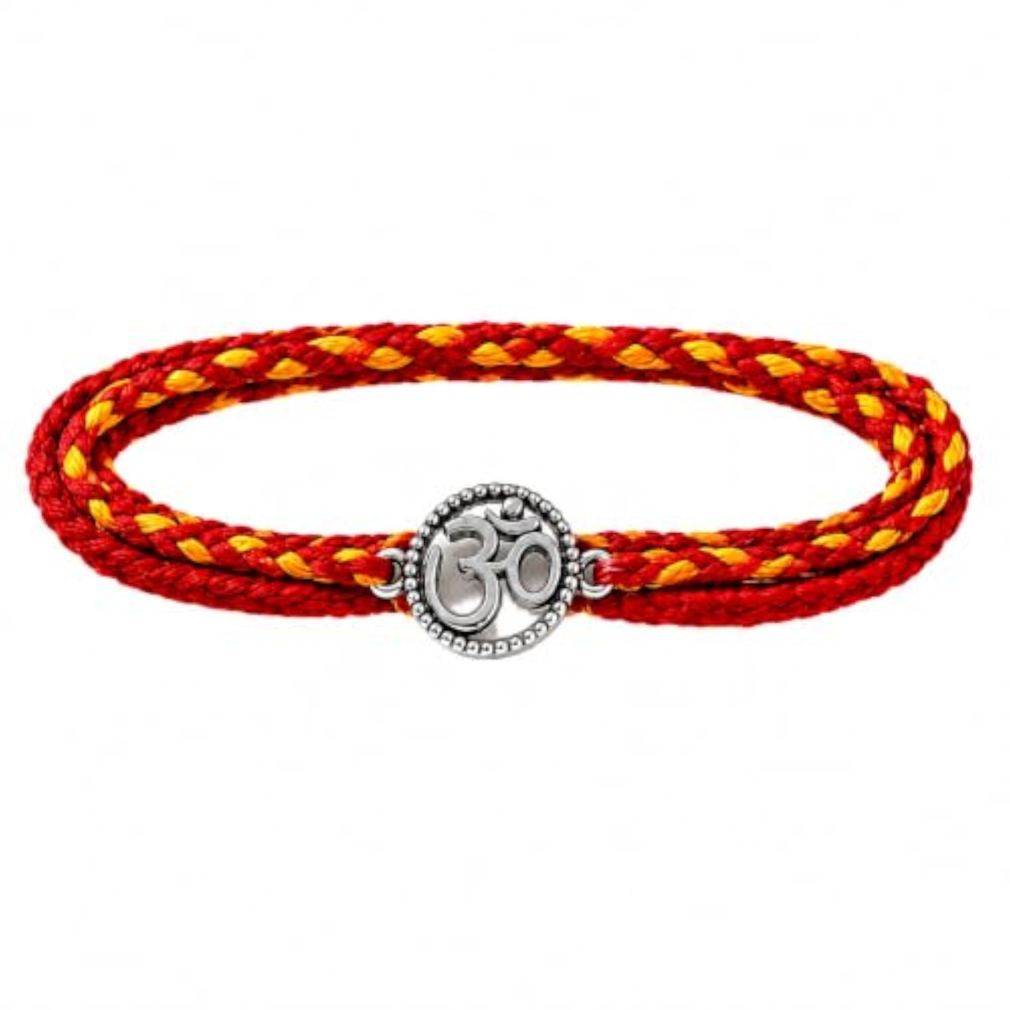 925 Sterling Silver Rakhi Bracelet with Roli Chawal