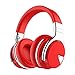 Produktbild COWIN E7 Active Noise Cancelling Kopfhörer Bluetooth-Kopfhörer mit Mikrofon Tiefe Bässe Drahtlose Kopfhörer über dem Ohr, Bequeme Eiweiß-Ohrpolster, 30 Std. Spielzeit für Reise-Work-TV PC (Rot)