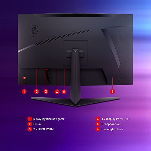 MSI-G272C-27-Inch-FHD-Curved-Gaming-Monitor-1000R-1920-x-1080-VA-Panel-170Hz-1ms-FreeSync-Premium-DP-12a-HDMI-20b-CEC
