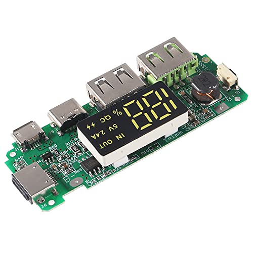 4pcs 18650 Charging Board ，Dual USB 5V 2.4A Mobile Power Bank Module 186 50 Lithium Battery Charger Board with Overcharge Overdischarge Short Circuit Protection DIY USB Power Bank Board3