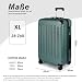 TANTOMI Koffer Groß, 28 Zoll Hartschalenkoffer, Trolley, Leichter ABS-Rollkoffer, Reisekoffer mit 4×360°-Rollen, 3-Stelliges Zahlenschloss (Helles Dunkelgrün, 95L)
