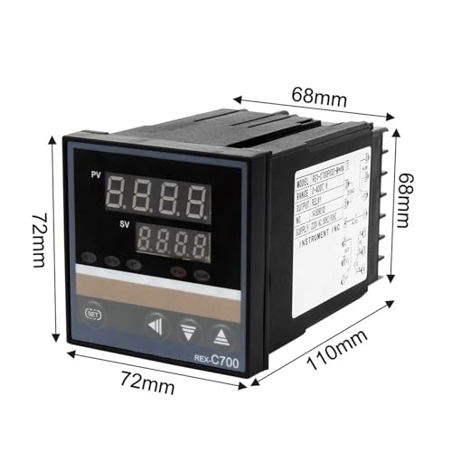 Régulateur de température industriel intelligent PID RKC REX-C100 220V boîtier numérique - 6