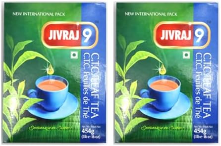 Jivraj 9 C.T.C. Leaf Tea - 454gms - TWIN PACK (454gmsx2)