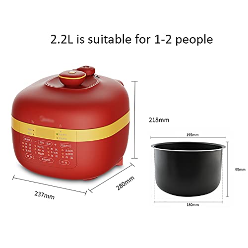 Reiskocher (2.2L) Haushaltsmultunfunktion 24h Termin Rice Herd, Non-Stick-Innentopf, Automatische Wärmekonservierung… – Bild 3