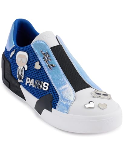 Image of Karl Lagerfeld Women's Mavise Slip on Sneaker with Pins | Casual Shoes