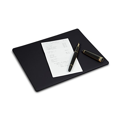 Lucrin - Sottomano in pelle di vacchetta, 200 x 170 mm, colore nero