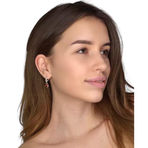 Amber Earrings - GIA Certified 925 Baltic Honey Amber Earrings, French Leverback Round Dangling Earrings - Sterling Silver Jewelry Collection2