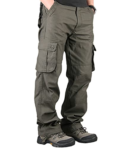 Pantalon cargo homme vert militaire 48 de randonnée tactique et décontracté