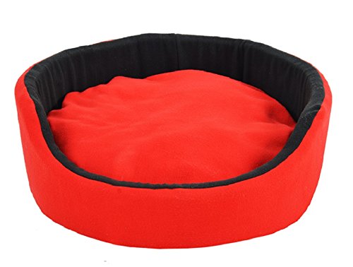 Fluffys Luxurious Soft Red-Black Dog/Cat Bed Both Side(Export Quality) (S) (B01CWRNGFO) Amazon Price History, Amazon Price Tracker