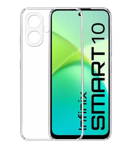 Image of Soft Silicone TPU Flexible Back Cover Compatible with Infinix Smart 10