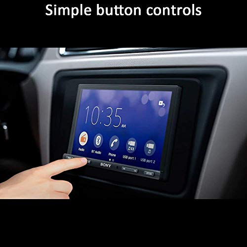 Image of Sony Car Stereo XAV-AX5500 17.6 cm (6.95 inch) Capacitive Touch Screen Digital Media Receiver with Bluetooth, Android Auto, Apple Car Play, WebLink Cast, PRE Out - 3 x 5V, Output Power - 55W x 4