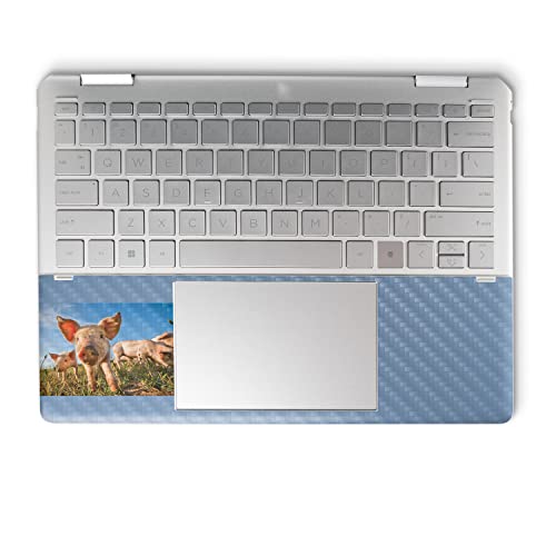 Image of MightySkins Carbon Fiber Skin Compatible with HP Spectre x360 14 inch (2022) Full Wrap Kit - Pig Face | Protective, Durable Textured Carbon Fiber Finish | Easy to Apply | Made in The USA