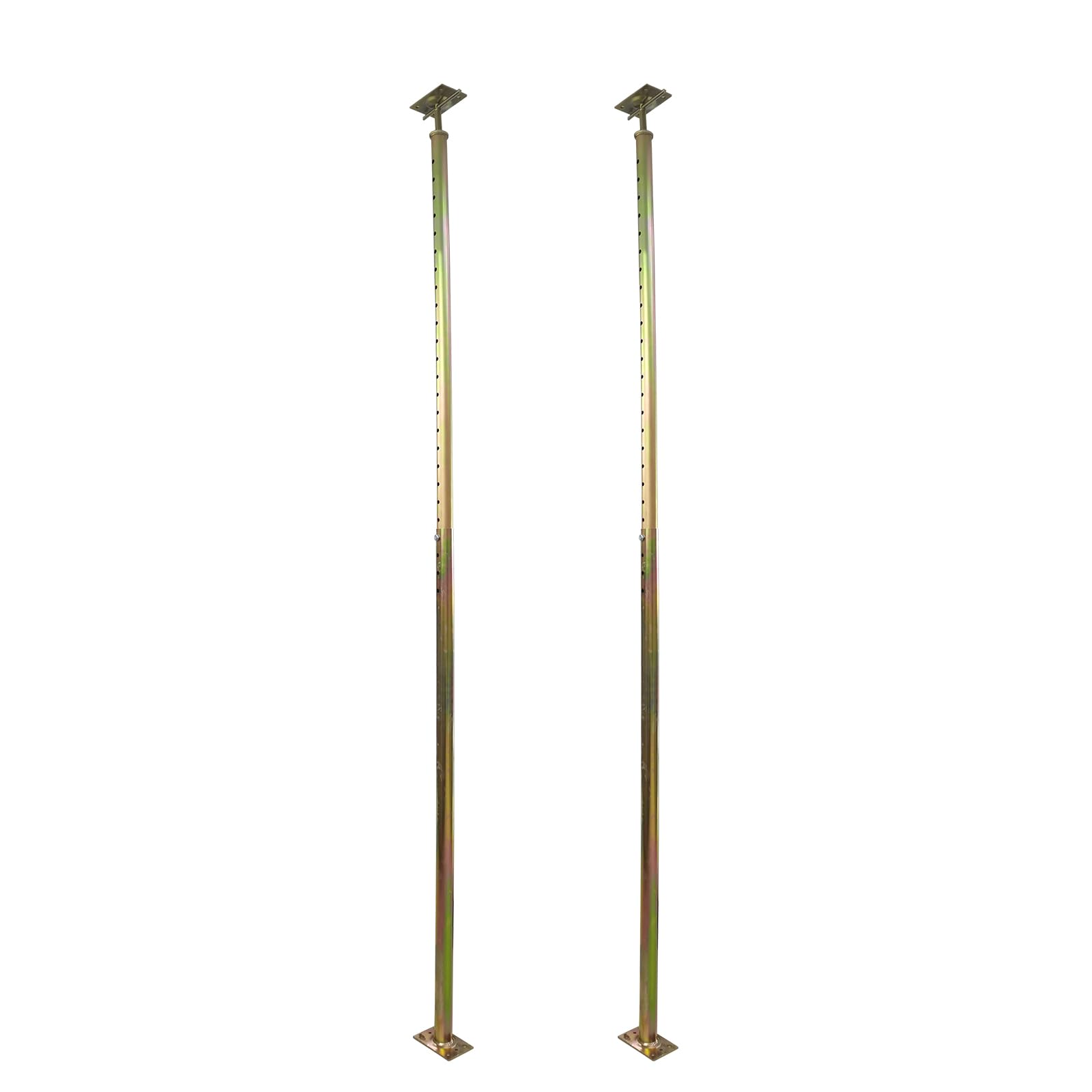 2 pack 59" - 100" adjustable house floor wall jack post pole rod fit for leveling framing basement crawlspace beam roof stair ceiling
