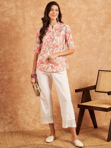 Image of Modeve Women Cotton Top for Summer